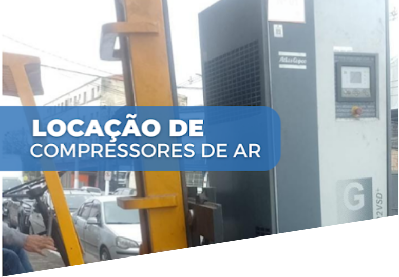 locação de compressor de ar parafuso atlas copco
