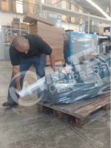 entrega da unidade compressora atlas copco revisada